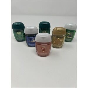 6 NEW Bath & Body Works Holiday Anti-Bacterial Hand Gel Vanilla Coconut Snowball